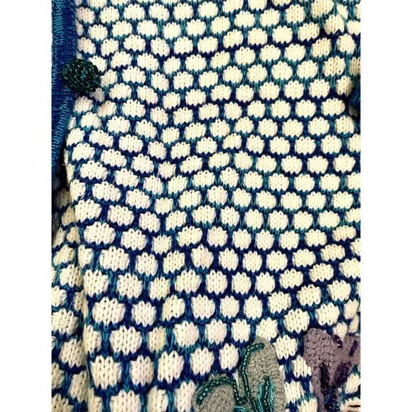 Storybook Knits Fish Cardigan Sweater L Mermaid Granny Teacher Cozy Academia‎ - Picture 8 of 10